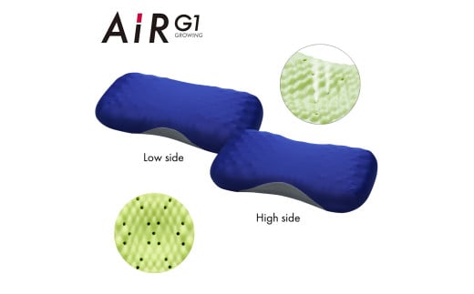 【nishikawa/西川】 AiR G1まくらfor Kids　ブルー【P386W】