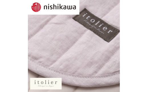 【nishikawa/西川】 itorie(イトリエ)綿麻敷パッド　シングルサイズ／ピンク【P388W】