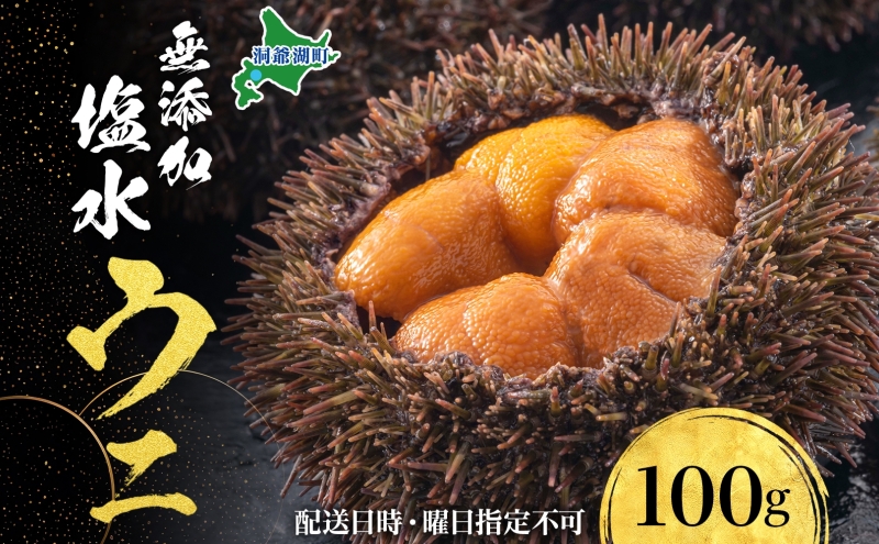 [セゾン限定]北海道 無添加塩水 ウニ 100g 1パック 6月中旬〜8月末頃まで順次出荷 バフン ムラサキ うに 雲丹 海鮮 小川商店