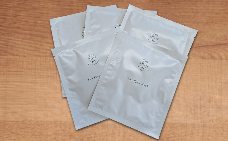 ご褒美 フェイスマスク 1枚(27ml)×5枚セット 小豆島産オリーブ果実から搾油した美容オリーブオイル配合 美容 マスク