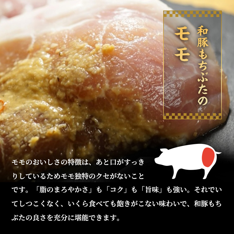 和豚 もちぶた モモ 塩糀漬け 120g × 5枚 もち豚 豚肉 ポーク お肉 肉 豚 ぶた ブタ ロース もも肉 精肉 加工肉 アウトドア
