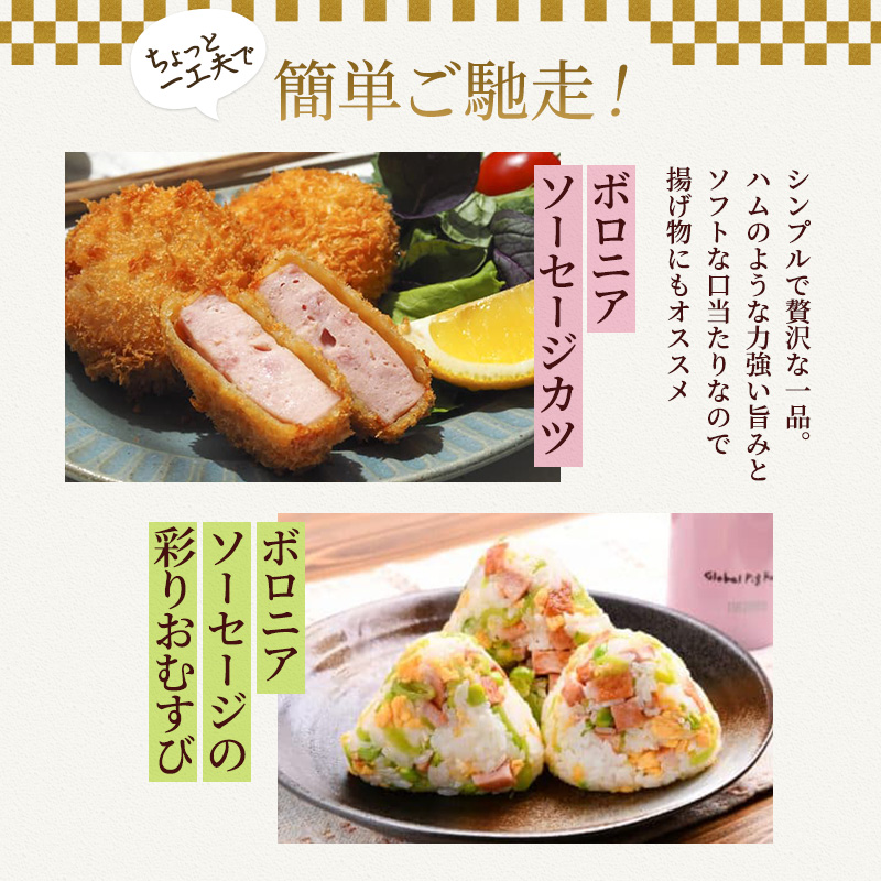 和豚 もちぶた ボロニア ピリ辛ボロニアソーセージセット 各1本 和豚 もち豚 豚肉 ポーク お肉 ピリ辛 肉 豚 ぶた ブタ 加工肉 アウトドア