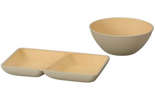 earth color スクエアプレートS・ボウル2P プレート ボウル 樹脂製 テーブルウェア 日本製 F6P-2557