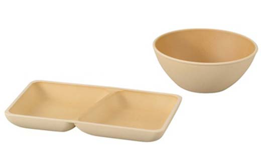 earth color スクエアプレートS・ボウル2P プレート ボウル 樹脂製 テーブルウェア 日本製 F6P-2557