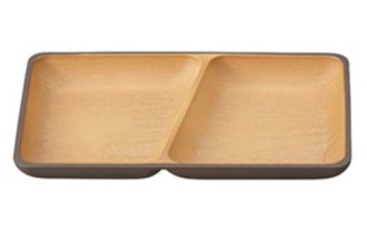 earth color 抗菌角ランチプレート2P プレート ワンプレートランチ 仕切りプレート 樹脂製 テーブルウェア 日本製 F6P-2558