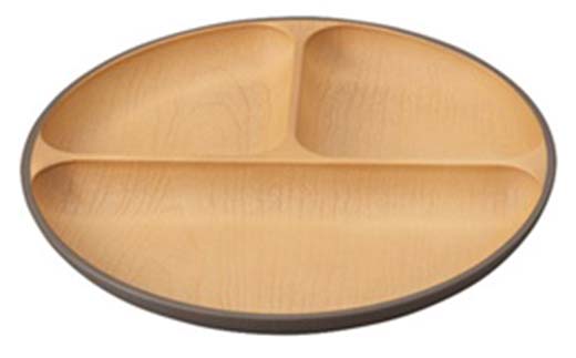 earth color 抗菌丸ランチプレート2P プレート ワンプレートランチ 仕切りプレート 樹脂製 テーブルウェア 日本製 F6P-2559