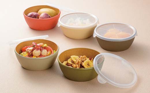 earth color ラップフリーボウル5P ボウル ラップフリー 樹脂製 テーブルウェア 日本製 F6P-2561