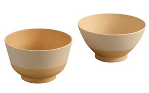 やさしい彩り 飯椀・汁椀2P あま色／きなり色 セット 食器 F6P-2574
