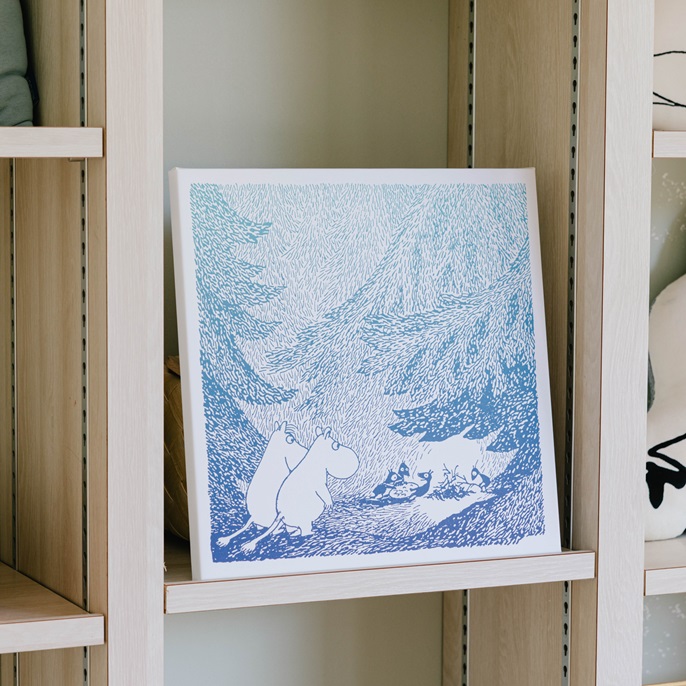 MOOMINVALLEY PARK ファブリックパネルSサイズ（夜の森）[52211013