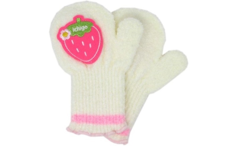 いちごワッペントドラーロングミトン 子供用　3双セット