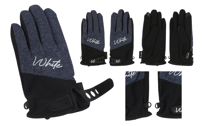 東かがわ市からお届けする【アウトドア・メンズ手袋】White-SS03