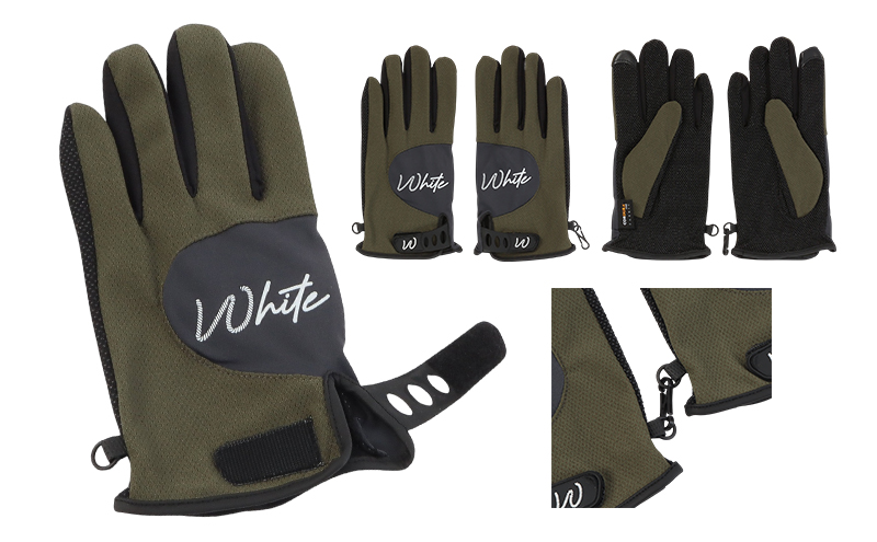 東かがわ市からお届けする【アウトドア・メンズ手袋】White-SS04