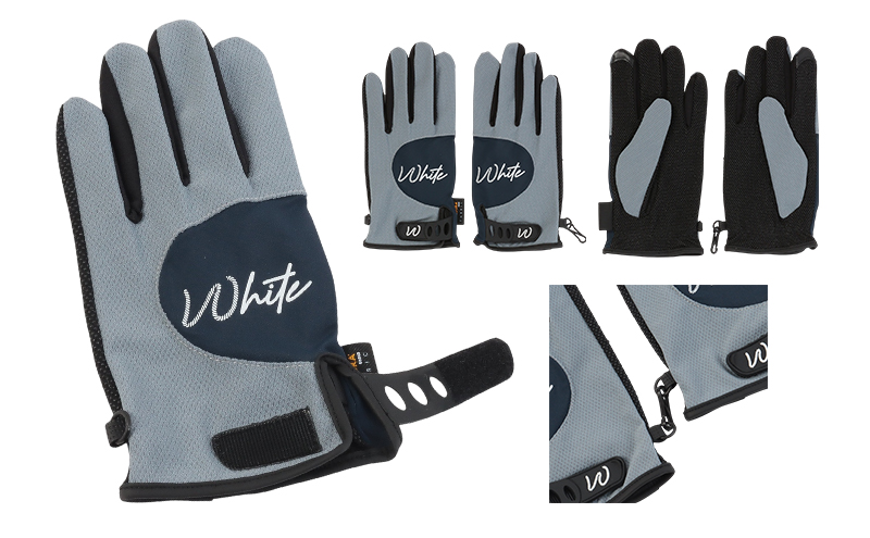 東かがわ市からお届けする【アウトドア・メンズ手袋】White-SS04