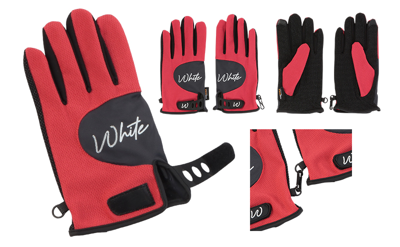 東かがわ市からお届けする【アウトドア・メンズ手袋】White-SS04