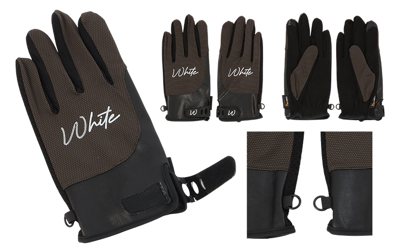 東かがわ市からお届けする【アウトドア・メンズ手袋】White-SS05