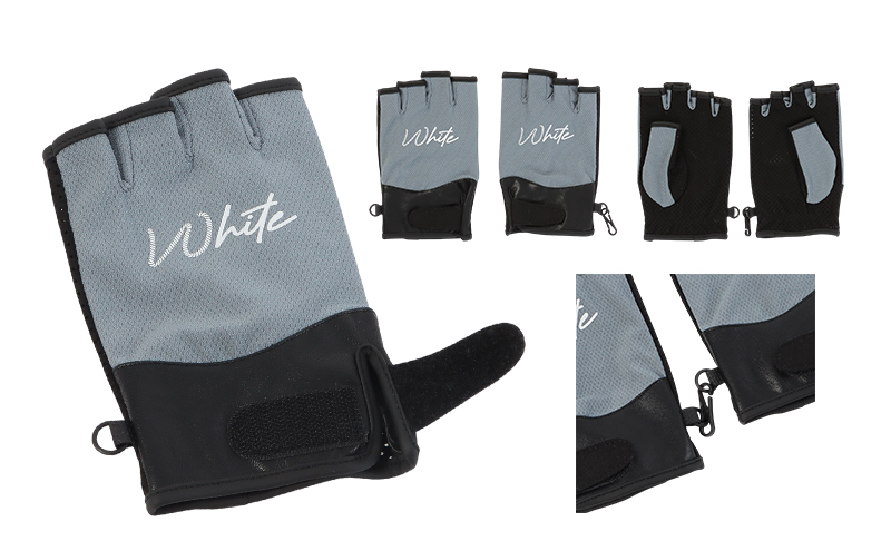 東かがわ市からお届けする【アウトドア・メンズ手袋】White-SS07