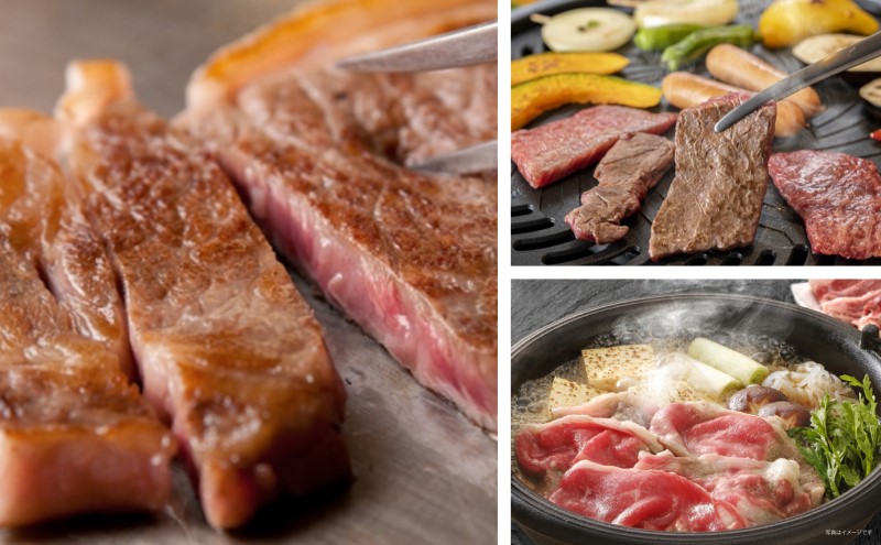 備中牛 定期便 4回 （ローススライス・ロース焼肉用・モモ焼肉用・ロースステーキ ）岡山県産 黒毛 和牛 肉 お肉 牛肉 牛