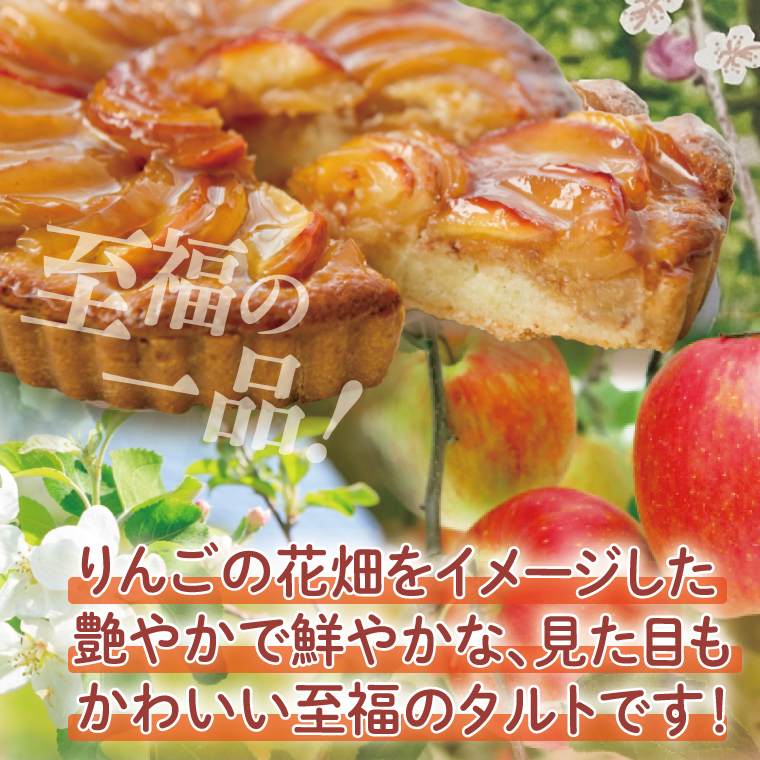 りんご園で焼いた至福のアップルタルト(ホールサイズ)【フジタ
