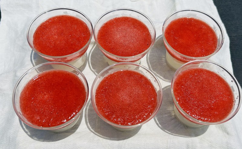 プレミアムあまおうレアチーズケーキ (100ml×6カップ) チーズケーキ いちご ケーキ デザート ※配送不可：北海道・沖縄・離島