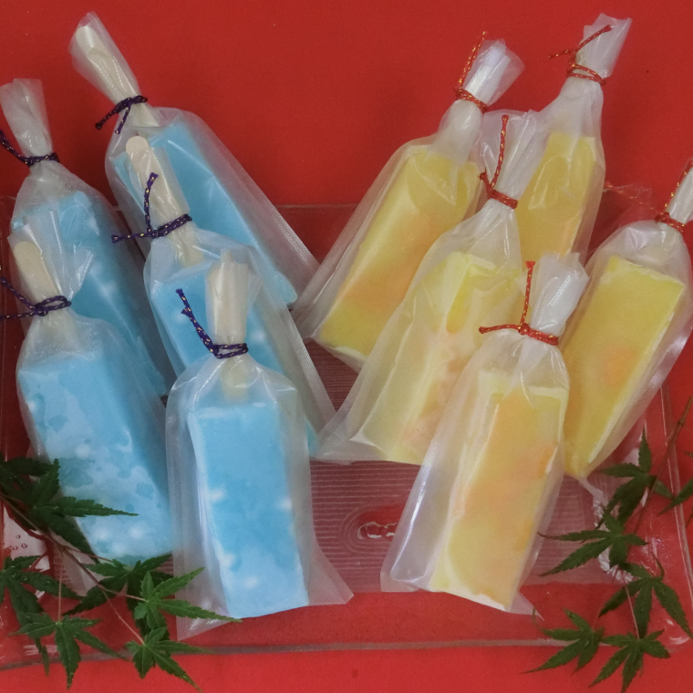 溶けない新食感アイス「くずバー」10本セット｜スイーツ アイス デザート 和菓子 くずバー ラムネ みかん 低カロリー 新食感 茨城県 行方市(K-19)