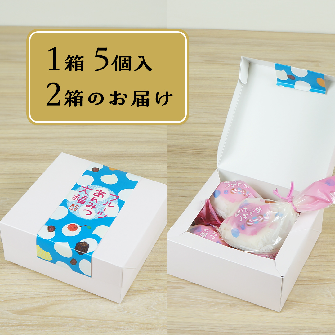 スピード発送!! 【 菓子庵たちかわ 】 フルーツ あんみつ 大福 10個