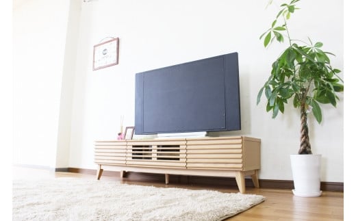 福岡県大木町のふるさと納税 【開梱・設置】アゼル 150cm テレビボード（ナチュラル）　AX001