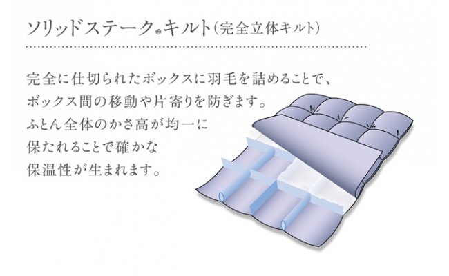 【nishikawa/西川】羽毛ふとん/ポーリッシュホワイトグースダウン90％/D【P212W】