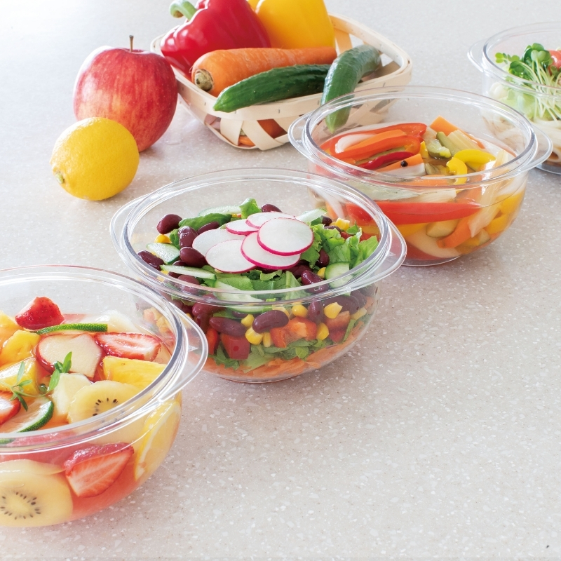 期間限定寄附額 [ 真空 サラダボウル 2個 セット ] 真空ポンプ 付き 真空保存容器 アサヒ軽金属