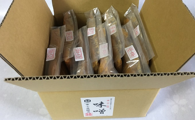 富士屋醸造　信州みそ甘口と中辛詰合せ 8kg　長野 小諸 味噌 こだわり 食材 お取り寄せ 食べ比べ 味噌／調味料 ミソ セット