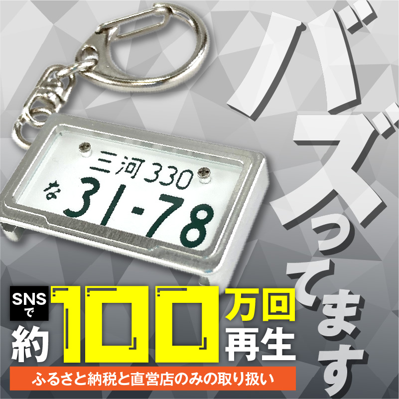 愛知県碧南市のふるさと納税 車を愛車と呼ばれる方々へ！ナンバー交換式　究極のメタルフレーム【白ナンバー】カーナンバーキーホルダー リスペクトスタイル 車 ミニチュア ナンバー交換 オリジナル スライド装着 普通車 かわいい 金属 合金 精密 こだわり オンリーワン 贈り物 プレゼント H084-047