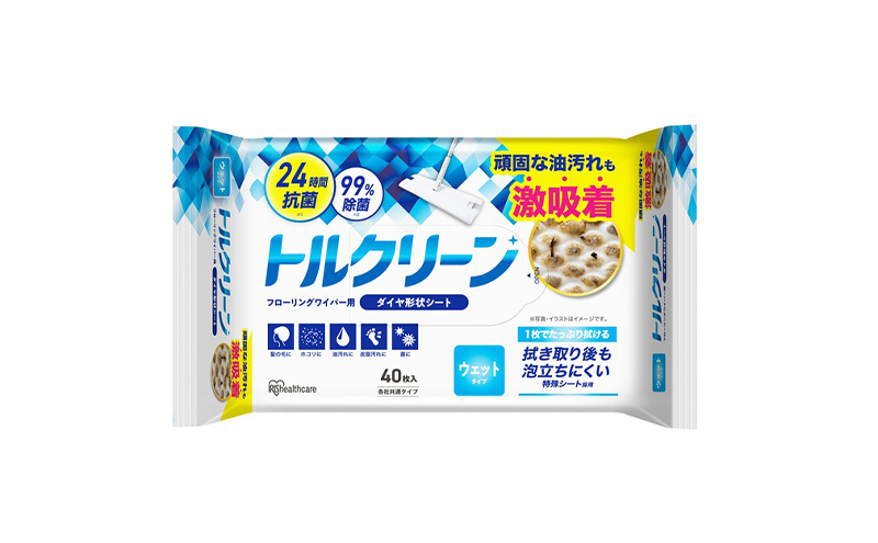 フローリングワイパー フローリングワイパー用シート ウェットタイプ 40枚入×10個 DN-FW401P アイリスオーヤマ トルクリーンウェット ウェットシート 清掃シート フローリングシート お掃除シート 拭きシート 替えシート
