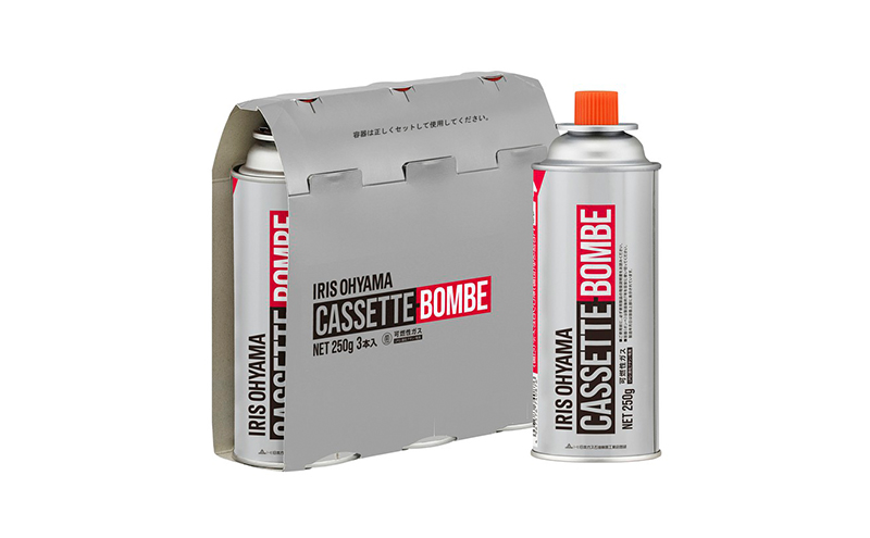 カセットボンベ 12本 カセットボンベ ３本セット×4個 IGB-250B アイリスオーヤマ ガスボンベ 交換 買い置き 保管 カセットコンロ 卓上コンロ 防災 備蓄 アウトドア キャンプ