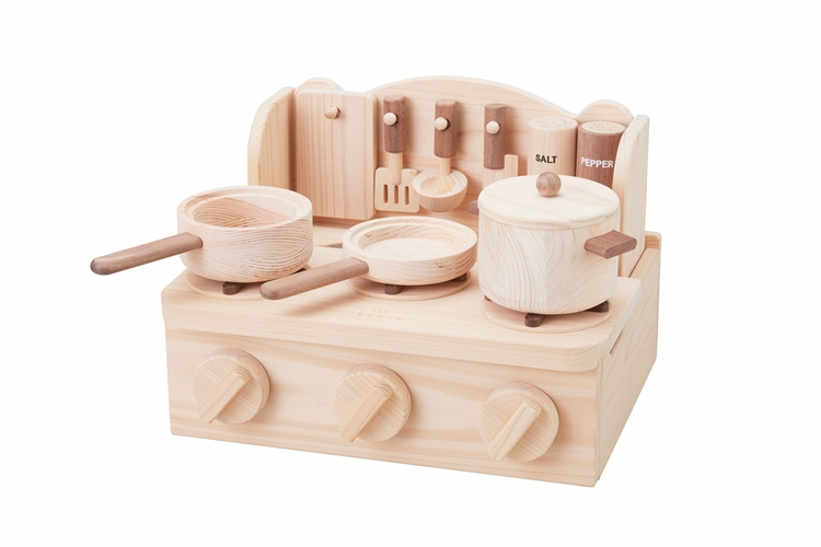 IKONIH ミニキッチン ｜ おもちゃ 子供 こども オモチャ 玩具 プレゼント お祝い 木 出産祝い 安全 オーガニックトイ ファーストトイ ままごど おままごと キッチン アイコニー