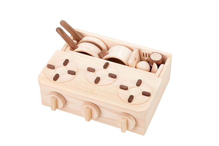 IKONIH ミニキッチン ｜ おもちゃ 子供 こども オモチャ 玩具 プレゼント お祝い 木 出産祝い 安全 オーガニックトイ ファーストトイ ままごど おままごと キッチン アイコニー