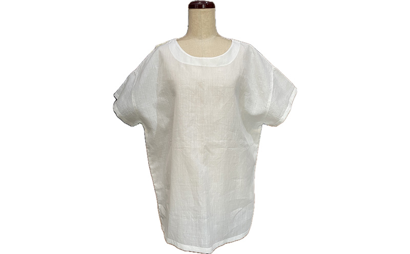 雪さらし体験【Tシャツ】ファッション 洋服 シャツ からむし生地 涼感 通気性 漂白 殺菌 体験型 冬 雪 信濃川 新潟県 十日町市