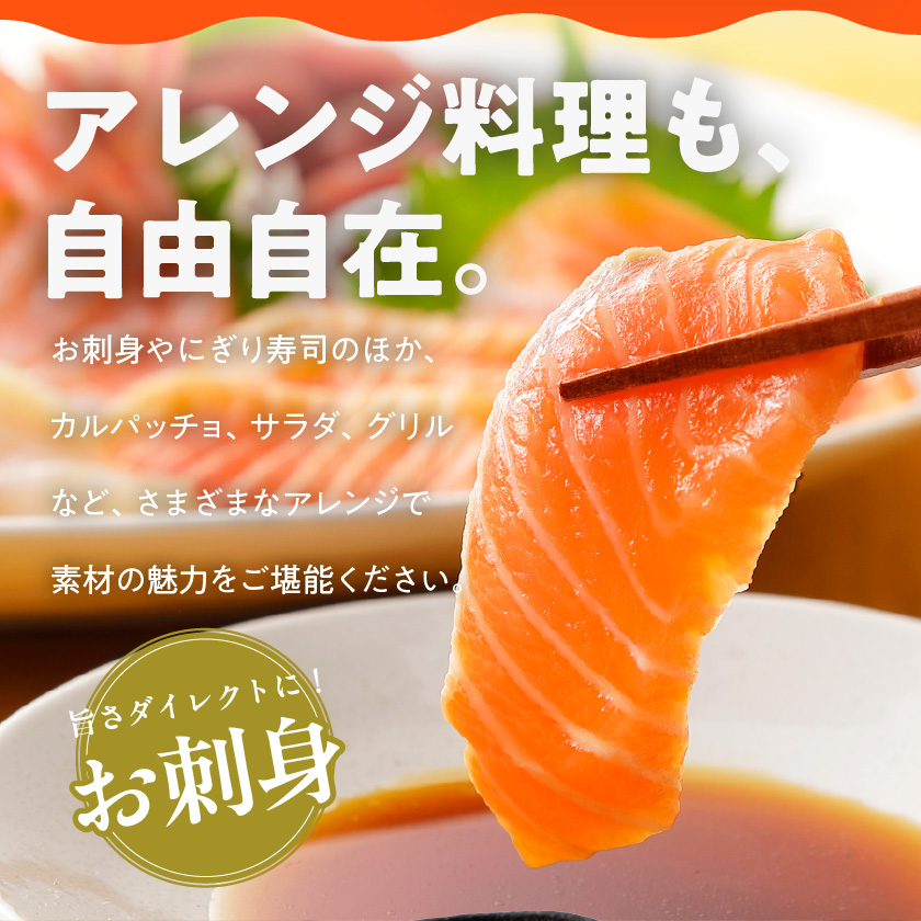 宮崎県都城市のふるさと納税 【年内お届け】アトランティックサーモン1kg≪2025年12月15日～31日お届け≫_MJ-M301-HNY