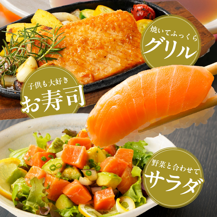 宮崎県都城市のふるさと納税 【年内お届け】アトランティックサーモン1kg≪2025年12月15日～31日お届け≫_MJ-M301-HNY