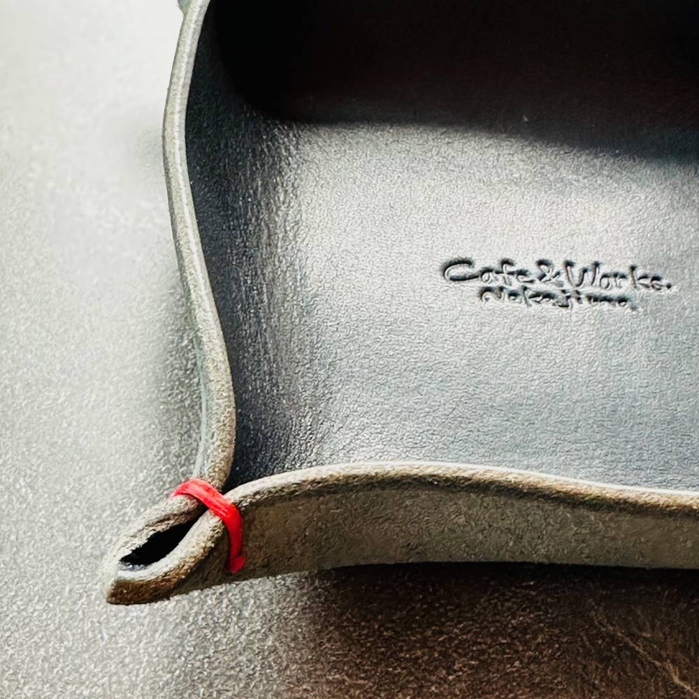 13-312 本革レザートレー（ネイビーブルー）【レザークラフト】