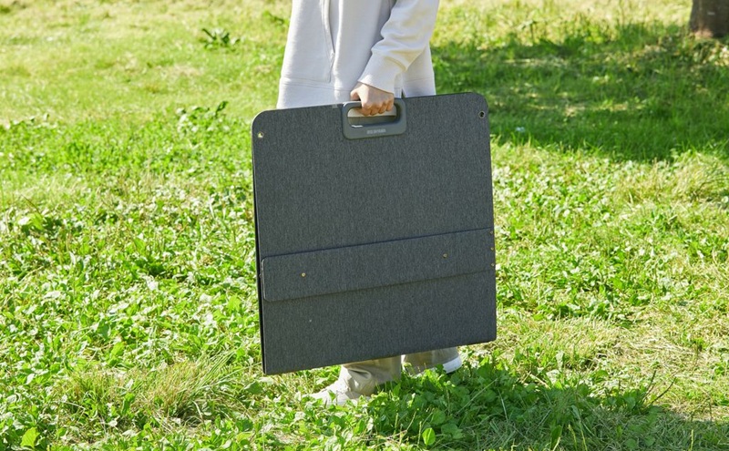 ポータブル電源用ソーラーパネル ISP-A100M-H グレー アイリスオーヤマ ソーラーパネル ソーラーチャージャー 100W ポータブル電源用 太陽光パネル ソーラー 充電器 太陽光発電 折り畳み 非常用電源 防災