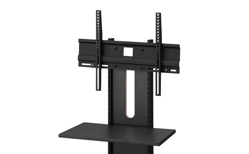 テレビ台 スタンドテレビ台 UTS-700R-BO ブラックオーク テレビスタンド ハイタイプ おしゃれ アイリスオーヤマ テレビ台 壁掛け風 テレビ台 木目調 テレビボード スタンドテレビ台 省スペース スリム 高さ調節 自立 新生活 65型 65インチ