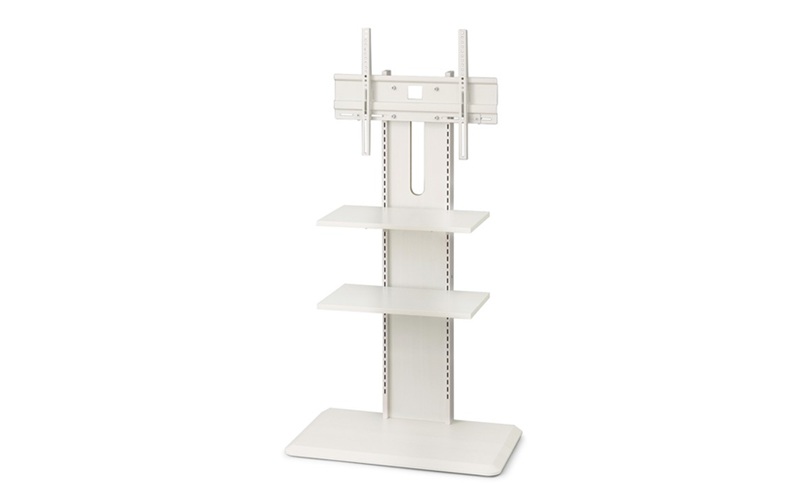 テレビ台 スタンドテレビ台 UTS-700R-OW オフホワイト テレビスタンド ハイタイプ おしゃれ アイリスオーヤマ テレビ台 壁掛け風 テレビ台 木目調 テレビボード スタンドテレビ台 省スペース スリム 高さ調節 自立 新生活 65型 65インチ