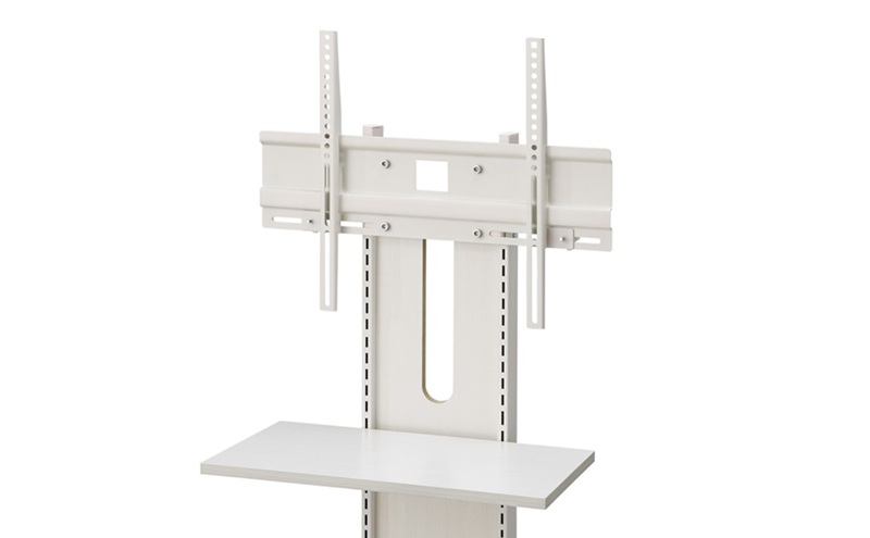 テレビ台 スタンドテレビ台 UTS-700R-OW オフホワイト テレビスタンド ハイタイプ おしゃれ アイリスオーヤマ テレビ台 壁掛け風 テレビ台 木目調 テレビボード スタンドテレビ台 省スペース スリム 高さ調節 自立 新生活 65型 65インチ