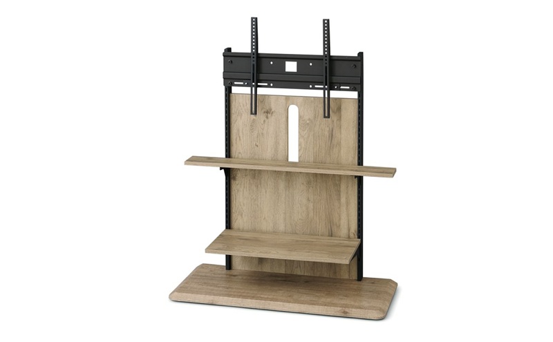 テレビ台 スタンドテレビ台 UTS-900R-LN ライトナチュラル テレビスタンド ハイタイプ おしゃれ アイリスオーヤマ テレビ台 壁掛け風 テレビ台 木目調 テレビボード スタンドテレビ台 省スペース スリム 高さ調節 自立 新生活 65型 65インチ 75型