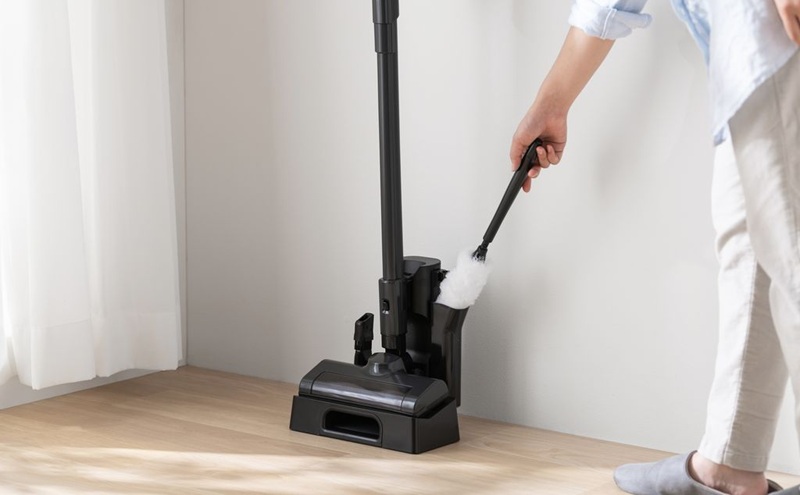 掃除機 充電式サイクロンスティッククリーナー SCD-185PM-BH ナチュラルブラック コードレス サイクロン アイリスオーヤマ スタンド 充電スタンド モップ ハンディクリーナー スティッククリーナー 2way サイクロンクリーナー 一人暮らし 新生活