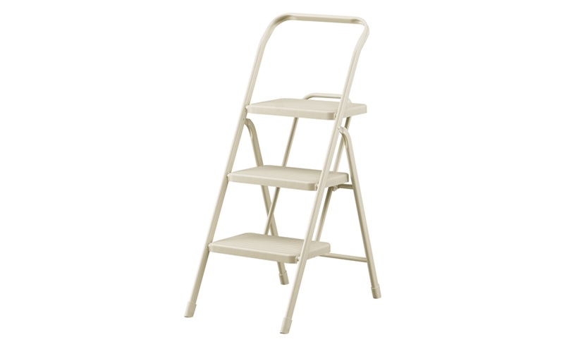 折りたたみステップ3段 OSU-3R ライトベージュ アイリスオーヤマ 踏み台 脚立 折りたたみ おしゃれ 軽量 ステップ台 ステップチェア 折りたたみステップ  スツール はしご ステップ 大掃除 洗車台