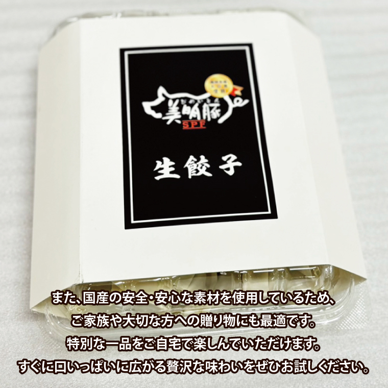 【数量限定】【最短7日発送】ブランド豚 肉屋が作る 美明豚 生餃子 24個入り×3パック 肉 豚肉  国産 茨城県産 すぐ 届く(HI-6)