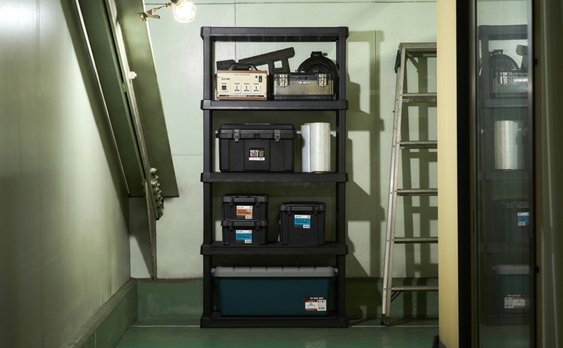 プラスチックラック5段 PLR-9145 ブラック 棚 ラック アイリスオーヤマ おしゃれ 収納 プラスチックラック プラスチック オープンラック フリーラック 押し入れ 玄関 園芸 収納 錆びない 屋外 簡単組立 組み立て簡単