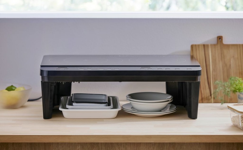 IH 2口IHコンロスタンド付き IHK-WT41S-B IHクッキングヒーター IHコンロ アイリスオーヤマ 2口コンロ コンパクト 工事不要 脚付き 調理 調理家電 キッチン キッチン家電 台所 ギフト プレゼント お祝い 新生活 おすすめ 人気 新生活