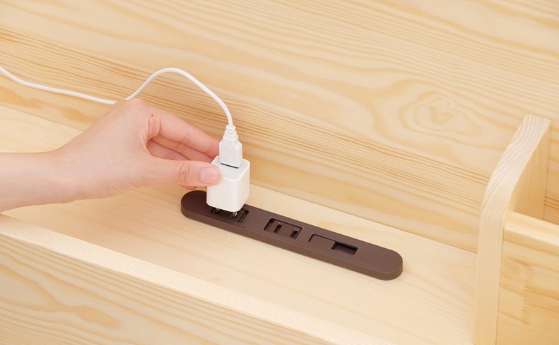 ベッド 宮付き高耐荷重すのこベッド HWBM-SD ナチュラル すのこ セミダブル すのこベッド 宮付き 宮付き高耐荷重 ベッドフレーム 収納 ヘッドボード ヘッドボード付き コンセント付き USBポート パイン材 高さ調節 高さ調整 調節 アイリスオーヤマ