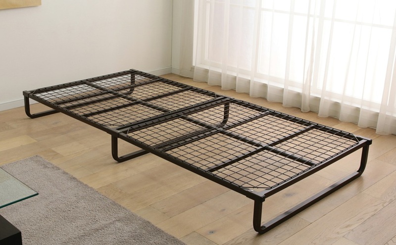 ベッド フレームベッド FMB-S ブラウン ベッドフレーム コンパクト パイプベッド 通気性 シンプル 簡単組立 簡易ベッド パイプベッド 折畳ベッド フレーム ベット 北欧 モダン アイリスオーヤマ 新生活